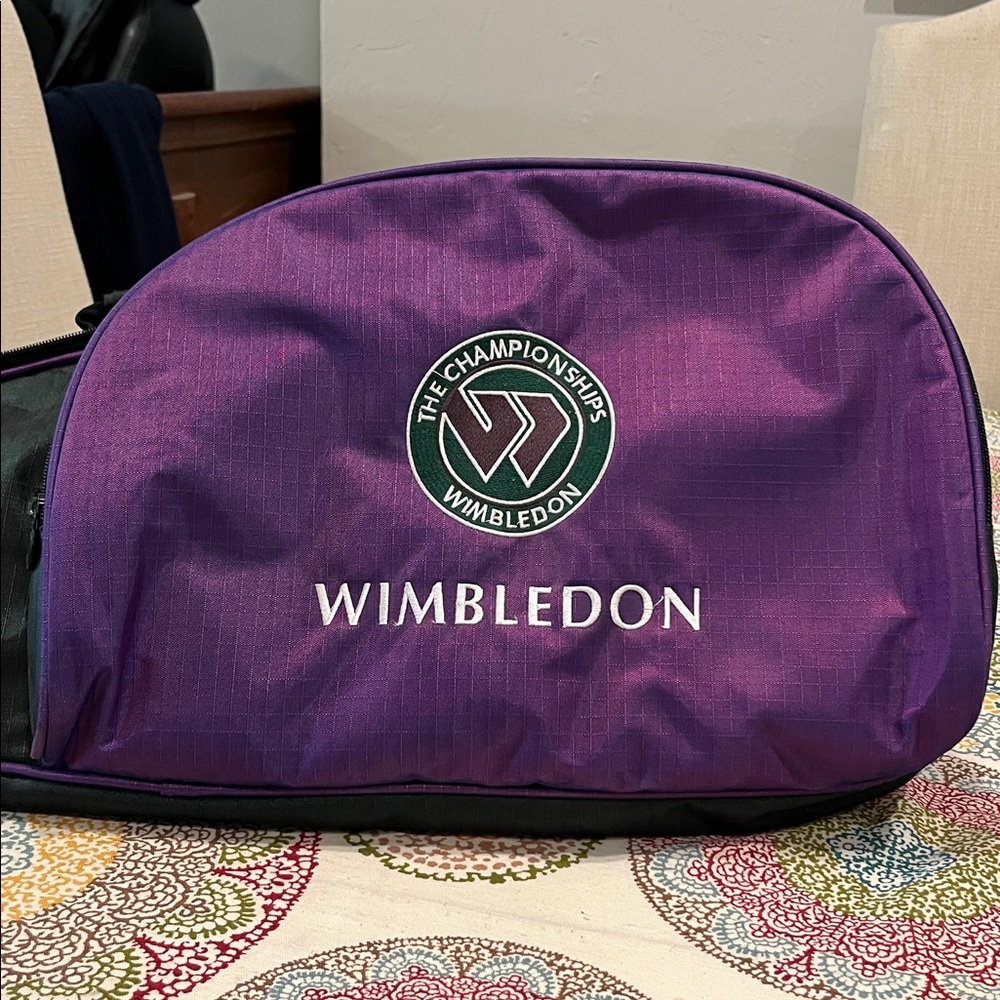 Wimbledon Vintage Tennis Racket Case & Oversize 4 5/8 Grip Sabre Racket - Picture 4 of 16